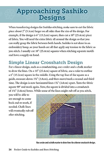Pocket Guide to Sashiko and Boro Stitching: Carry-Along Reference to Stitches, Tools, and Projects (Landauer) Detailed How-To, 2 Step-by-Step ... History, and More (Craft Pocket Guide)
