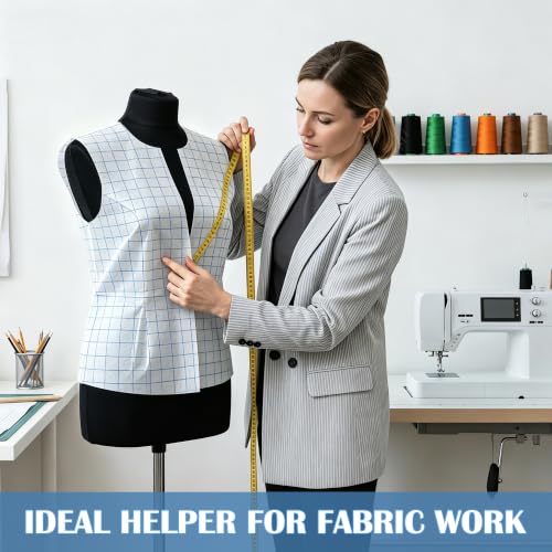 47 Inches X 10 Yards Non Woven Precut Pattern Paper for Sewing Grid Tracing Paper Crafting Spaced Every Inch Marking Sewing for Dressmaking Drawing - size: Grid 10 Yards