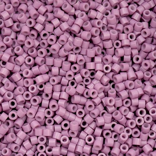 John Bead 25g Cylin Beads Opaque Lilac 11/0 Glass Cylindrical Seed Beads for Jewelry Bracelets Necklaces Earrings Making Embroidery - color: Lilac