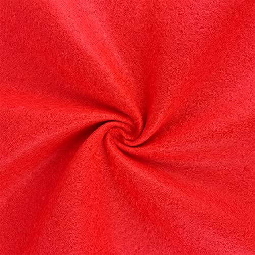 Jtnohx Color Felt Sheets 1 Square Yard Craft Felt Fabric Red 1.4mm - color: Red