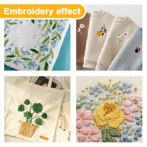 Hobbspring 4 Sheets Cat Dog Water Soluble Embroidery Stabilizers 11.69x8.27 Inches Stick and Stitch Embroidery Paper Adhesive Embroidery Transfer Paper for Hand Sewing Lover Beginners