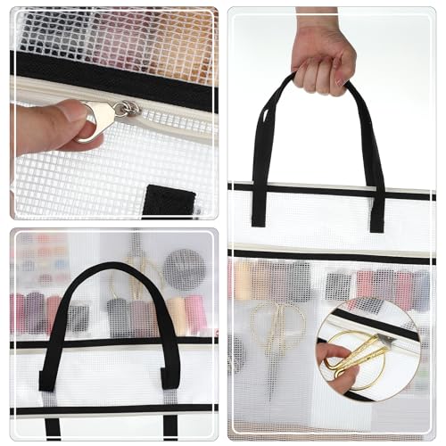 Sew Project Bag, 16.5x16.5 inch Jumbo Needlepoint Project Bag