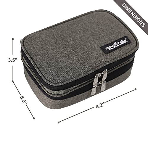 apollo walker Insulin Cooler Travel Case with Ice Packs and Insulation - color: Gray, size: Medium