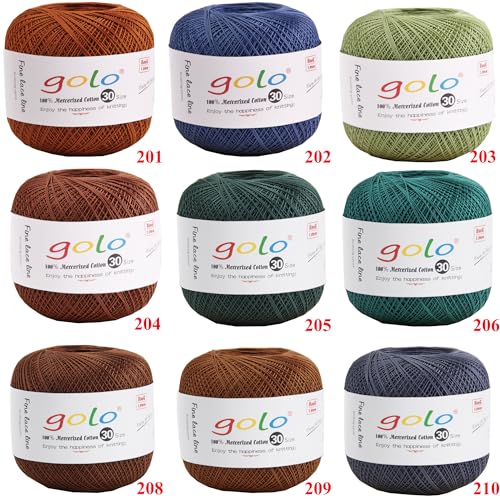 golo Crochet Yarns for Hand Knitting Tatting Yarn 045 - color: 045 Red