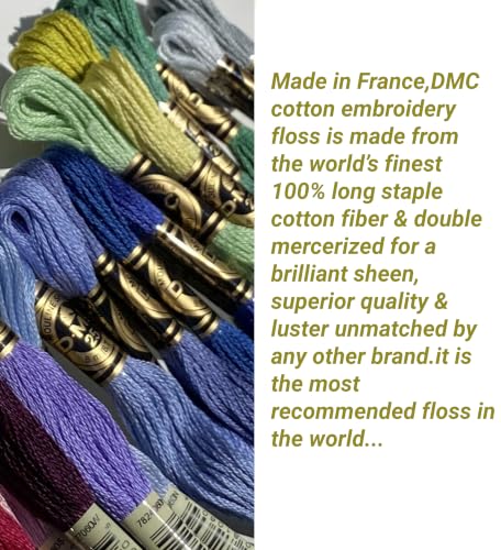 DMC Embroidery Floss, Limited Edition Pack Bundle with 28 Plastic Bobbins