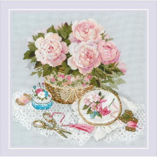 RIOLIS 2280 Time for Stitch Counted Cross Stitch Kit 11.75 x 11.75 in - style: Time for Stitching 2280