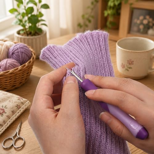SULIKJHUI 2 Pcs Seam Rippers for Sewing, Thread Cutter Picker Tool