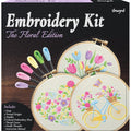 Unwynd Embroidery Kit Floral for Adults and Beginners, Cross Stitch Crafts - style: Pack of 3 - Floral Edition