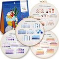Practice Embroidery Kit for Beginners - Learn Stitches Sampler Kit - color: Stitch Dictionary Practice