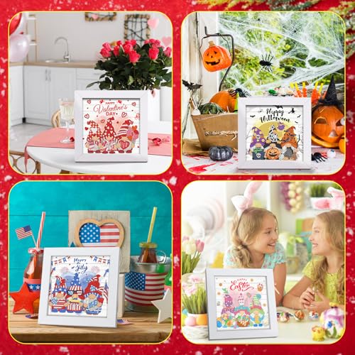 Trandraft 13 Pcs Gnomes Holiday Small Diamond Art Kits for Adults Craft - style: Gnome