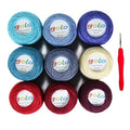 golo Crochet Thread Size 30 Embroidery Thread 10gx9 Crochet Yarn for Hand Knitting - color: 30-07