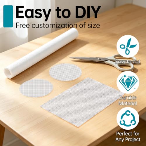2 Pack Blank Needlepoint Canvas 13 Mesh 19" x 17", Cotton Embroidery Fabric