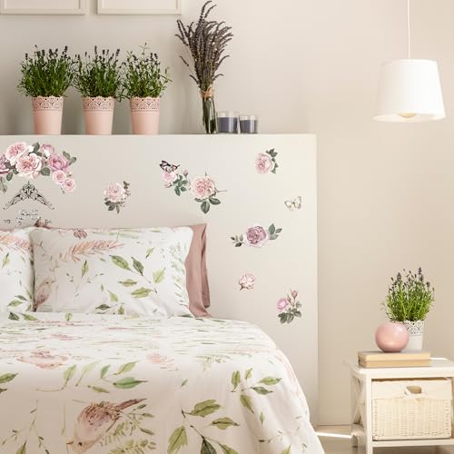 Joeyan Rub on Transfers for Crafts and Furniture - 2 Large 12"x18" Sheets - style: Paris Flower Memory