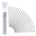 Large-Eye Stitching Needles for Leather Projects with Clear Bottle, 20 Pack - size: 5.2 cm