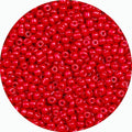 Legefo 4mm Glass Seed Beads Bulk, Red 6/0 Small Mini Pony Seed Beads, Tiny Round Craft Bead for Bracelet Necklace Wrist Jewelry Making Beading Weaving DIY Crafts Supplies, 1000pcs - color: Red