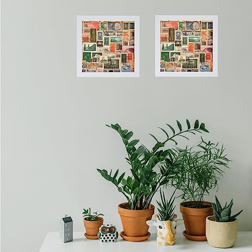 Muzilife 8x8 Shadow Box 3D Picture Frames, Wood, Real Glass, White, 3 Pack - color: 3 Pcs 8x8-white