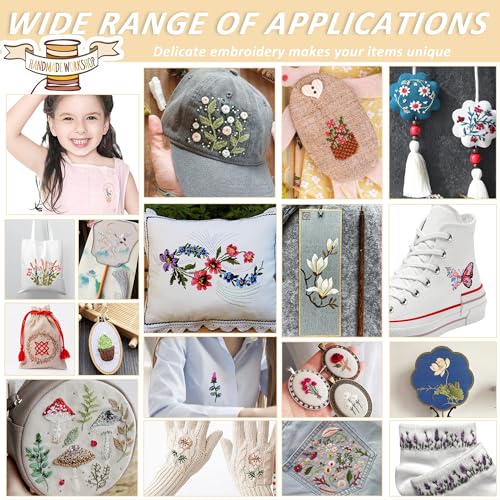 Water Soluble Embroidery Patterns, Stick and Stitch Paper for Sewing - style: boho 1304