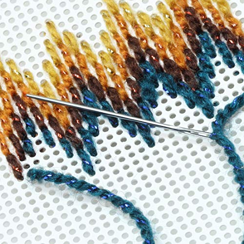 Dritz 56T-20 Tapestry Hand Needles, Size 20 (6-Count), Nickel - size: Size 20
