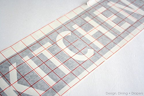 Jh-Best Crafts12 X 10' Feet Roll Transfer Paper w/Grid- Perfect Alignment of Cameo or Cricut Self Adhesive Vinyl for Decals, Signs, Walls, Windows and Other Smooth Surfaces