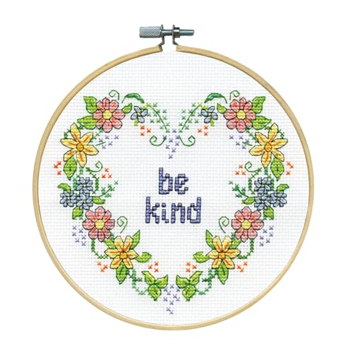 Be Kind Counted Cross Stitch Kit with Hoop