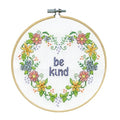 Be Kind Counted Cross Stitch Kit with Hoop