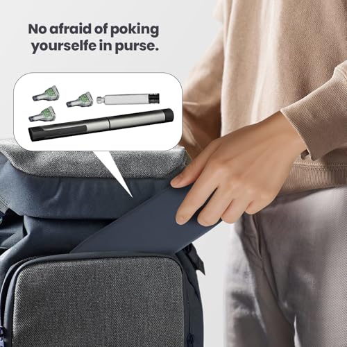 Insulin Pen Travel Case for 1 Pen, 3 Needles & 1 Cartridge – Portable Hard Shell Organizer for Diabetic Supplies – Compact Storage Holder for Daily or Travel Use (Case Only) (Black) - color: Black