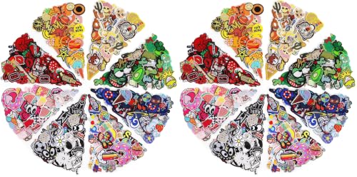 NICEVINYL Embroidered Iron-on Patches Applique: 72Pcs Random Assorted Decorative Patches Iron on/Sew on for Clothing Accessories (Pack of 2) - color: Colorful, size: Pack of Assorted (Pack of 2), style: Random Patches