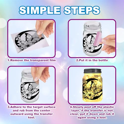 GLOBLELAND 18 Sheets Plants Leaves Rub on Transfer 3.9x3.6inch Flowers Home Decals Birds Cup Transfer Decals for Furniture Vase Glass Decorations Art Crafts Decorations - style: Plants Leaves
