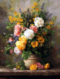 Moohue 14 ct Counted Cross Stitch Kits for Adults Flowers Cross Stitch Patterns Stamped Printed Cross Stitch Kits (Flowers 13) - color: Flowers 13