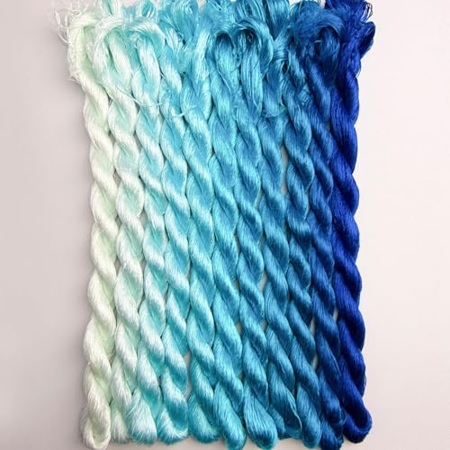 100% Mulberry Silk Embroidery Thread 11 Colors 110m Each (29) - color: 29