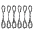 PATIKIL 6 Skeins Embroidery Floss, Metallic Embroidery Thread Nylon Threads Bracelets String for Cross-Stitch Hand Embroidery, Gray - color: Gray
