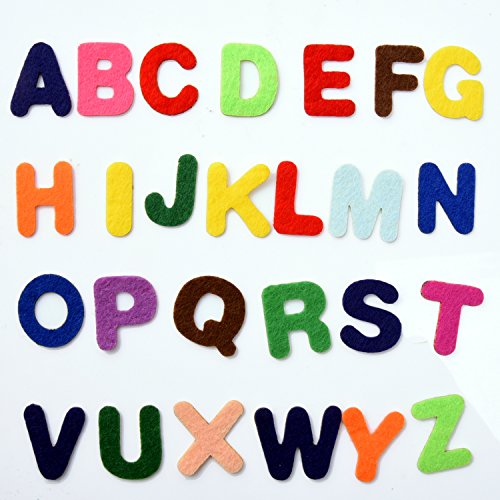 Outus 500 Pcs Felt Letter Stickers Self Adhesive Alphabet, 1 Inch
