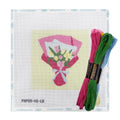 Howie's Needlepoint Flower Needlepoint Kits for Adults & Beginners, 18 Mesh Printed Needlepoint Canvas, Stamped Patterns Canvas Starter Kits(Tulips Bouquet,6"x6") - color: Tulips Bouquet