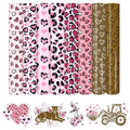 HTVSTD Leopard Valentine's Day Heat Transfer Vinyl 8pcs 12×10in - color: 8-Valentine
