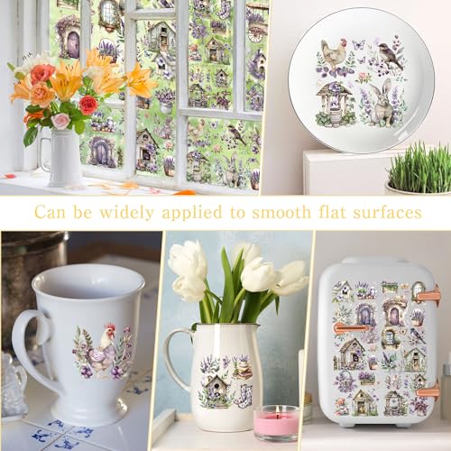 16 Pcs Lavender Rub-On Transfers for Furniture & Crafts - style: Lavender