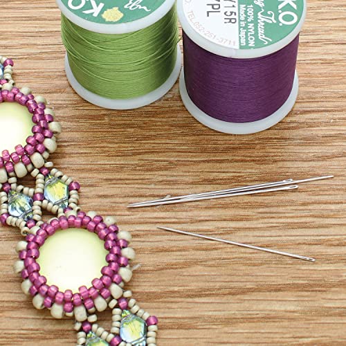 The Beadsmith Sharps Beading Needles - Size 11, Shorter for Smaller Areas, 12 Needles per Card, European Quality, All Purpose Sewing Needle, Use for Mending and General Hand Sewing - size: #11 - 12 Needles