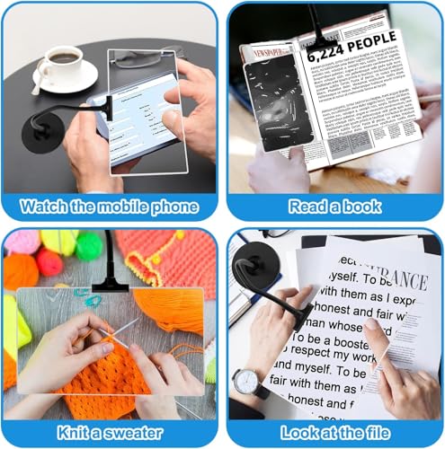 Magnifying Glass with Stand, 10" x 6" Large Page Magnifier for Reading