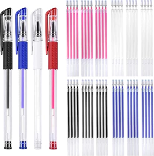 JANYUN 116 Pcs Heat Erasable Pens, 12 Disappearing Ink Pens with 104 Refills