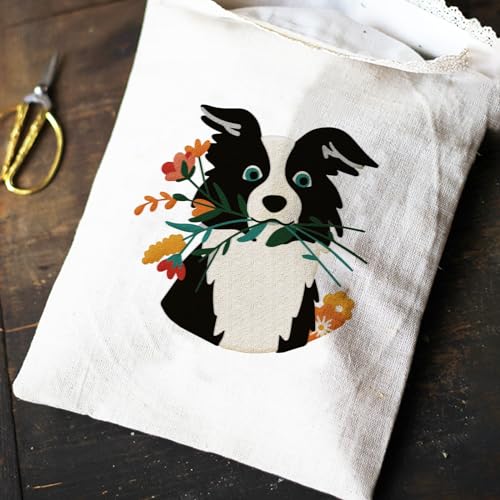 BEUNITONE 4 Set Cat and Dog Embroidery Kit for Beginenrs Hand Sewing Embroidery Kits with Cat and Dog Pattern Needlepoint Kit with Colourful Threads Needles Instructions - style: Cat Dog
