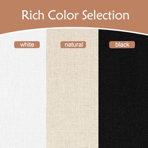 Linen Embroidery Fabric, 20 by 59-Inch Needlework Fabric White - color: White Color
