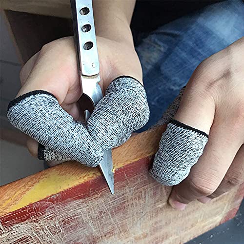 Elfzone 60PCS Finger Cots Cut Resistant Protector,Finger Covers for Cuts - size: 60 Count (Pack of 1)