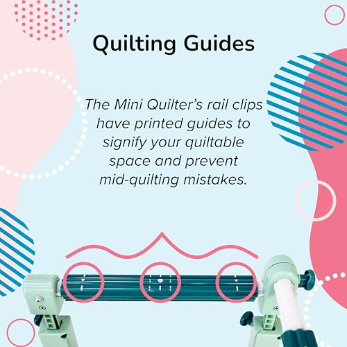Table Top Hoop Quilting Frames | Hoop Quilting Frames for Domestic Machines (Mini Quilter Beginner Hoop Quilting Frame) - style: Mini Quilter Beginner Hoop Quilting Frame