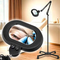 2200 Lumens 12X Esthetician Magnifying Floor Lamp, 3-Axis Magnifier - color: Black, size: 12X