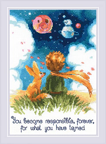 RIOLIS 1861 Dreamers Counted Cross Stitch Kit 7.87 x 11.81 in - style: Dreamers 1861