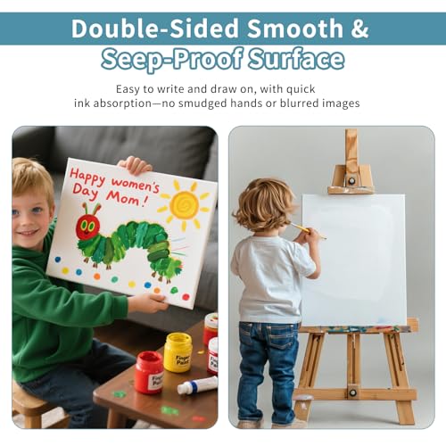 4 Pack Foam Board 27.5" x 39.4", 0.23 Inch Thickness White Poster Board, Double-Sided Acid-Free Foam Core Board, Large Lightweight Foam Boards for Painting, Display, Craft & School Projects - size: 27.5"x39.4"