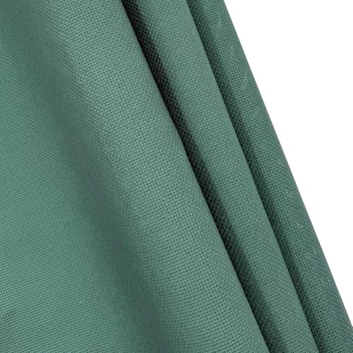 Aida Cloth 14 Count Cross Stitch Fabric Cross Stitch Aida Cloth for Embroidery and Needlework (Dark Green, 30 * 39inch) - color: Dark Green