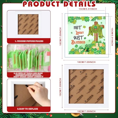 Trandraft 13 Pcs Christian Cross Holiday Small Diamond Art Kits for Adults - style: Bible Cross