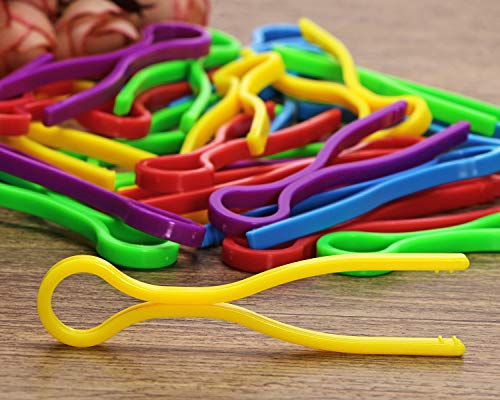 Tupalizy 5 Colors Plastic Bobbin Thread Holders Thread Buddies Bobbin Clips Clamps for Bobbins Embroidery Thread Spools Organizing Pairing Matching Quilting Sewing Machine Accessories, 30PCS