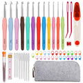 Mayboos 12 Sizes Crochet Hook Set 2.0mm~8.0mm, 53 Pack Crochet Hooks - size: 12 Sizes