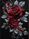 Flowers Stamped Cross Stitch Kits Flowers Cross Stitch Patterns,Dimensions Cross Stitch Kits Embroidery Kit Arts and Crafts for Beginners 15.7x11.8 inch - color: D043